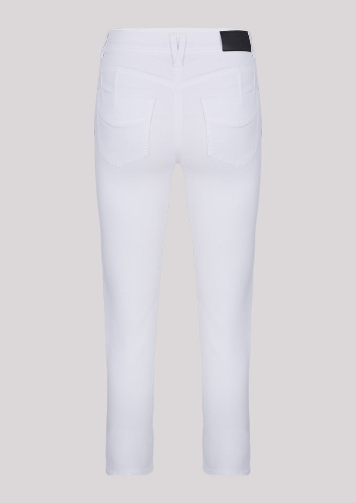 Fitted skinny pants in white color