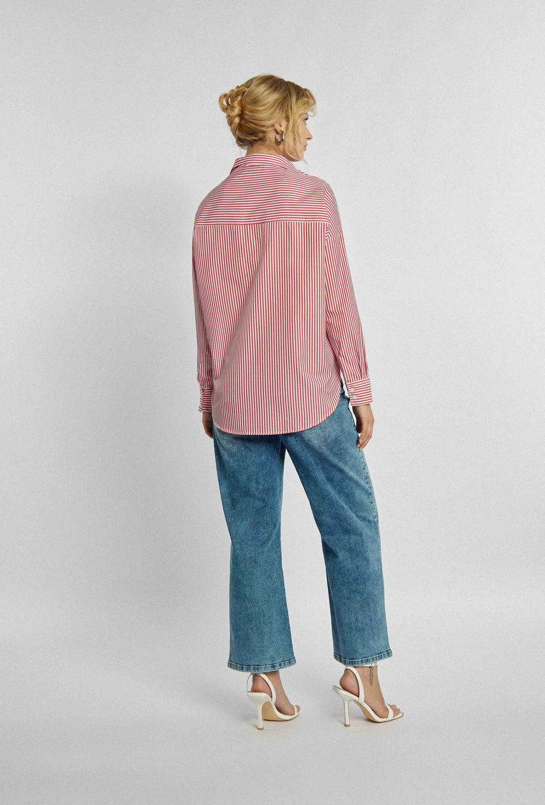 Pantalon en jean à jambe large