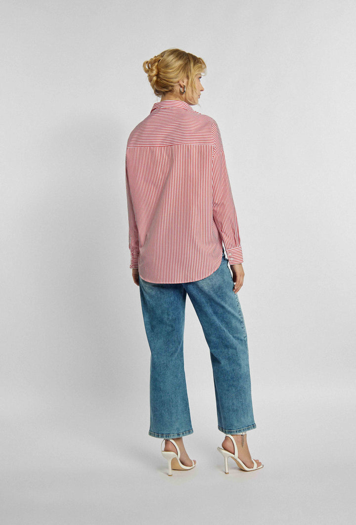 Pantalon en jean à jambe large