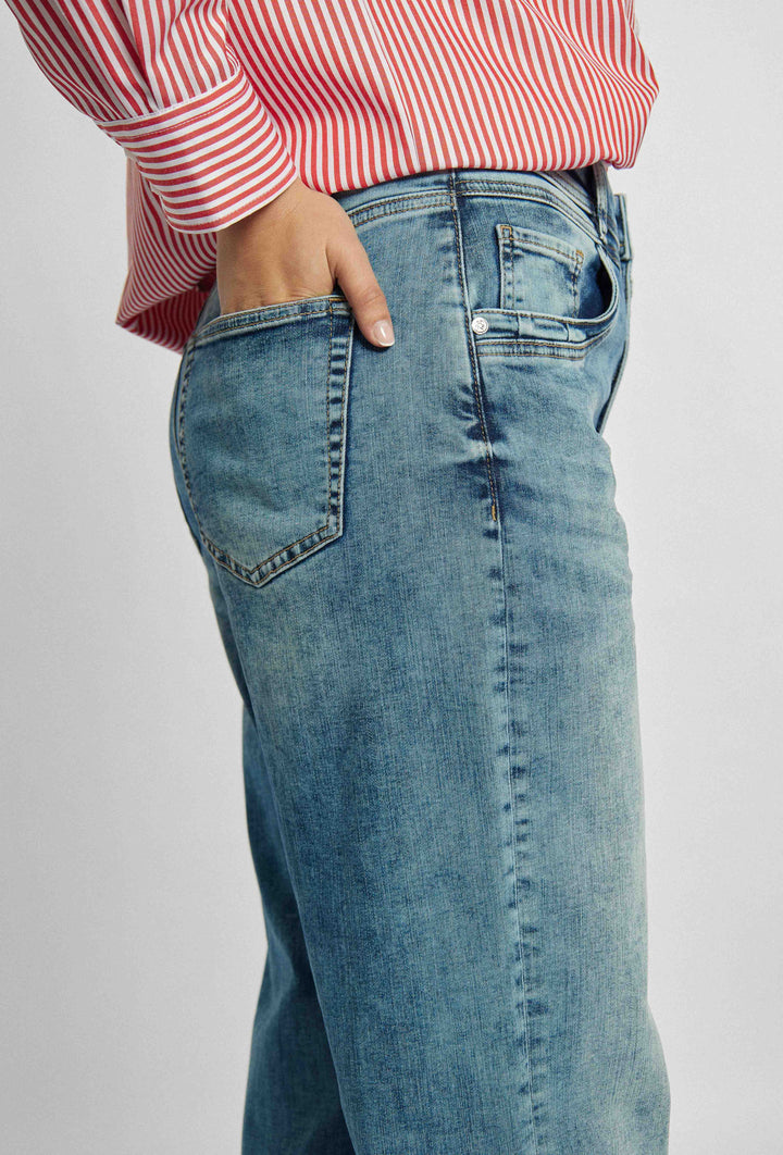Pantalon en jean à jambe large