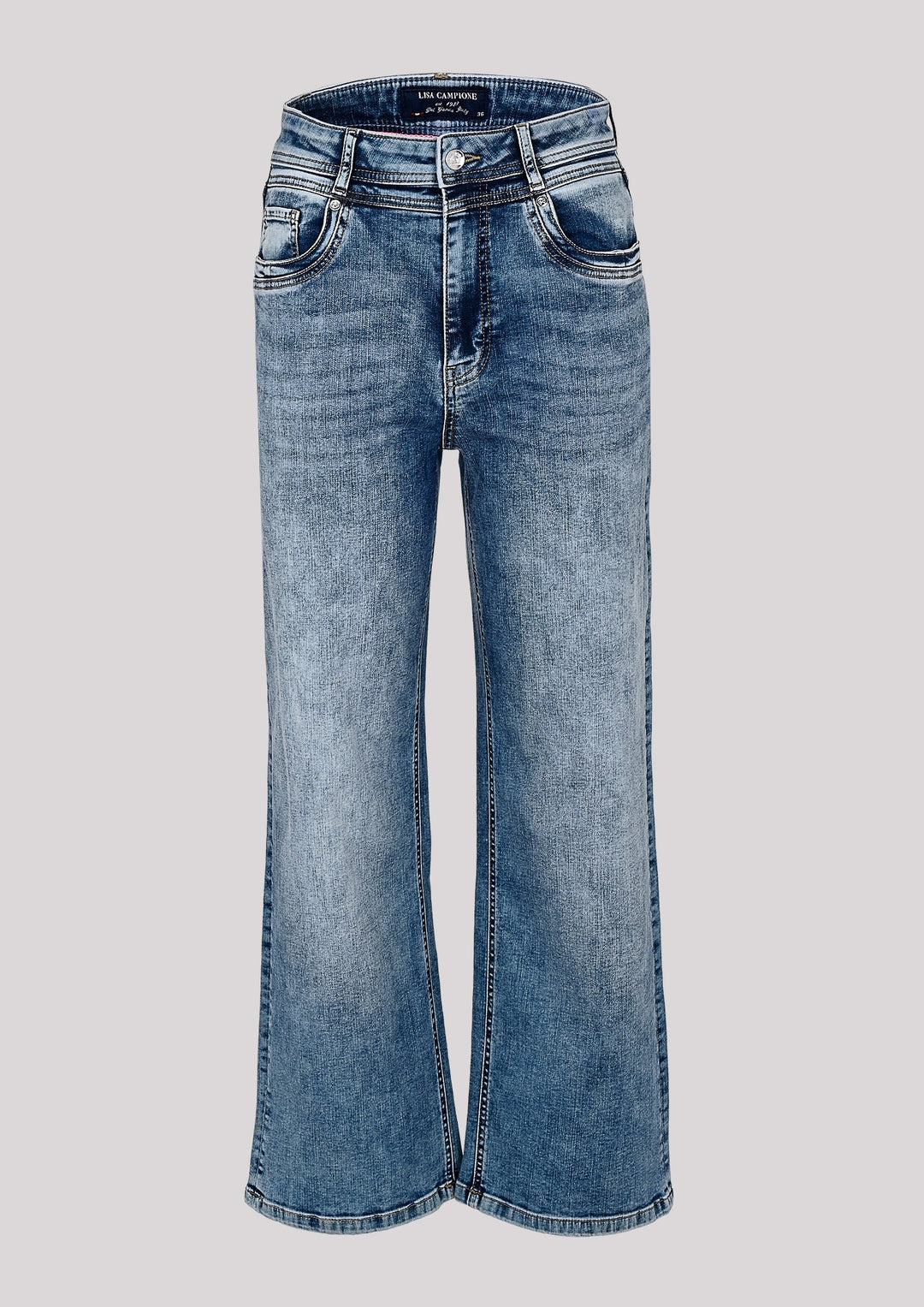 Pantalon en jean à jambe large