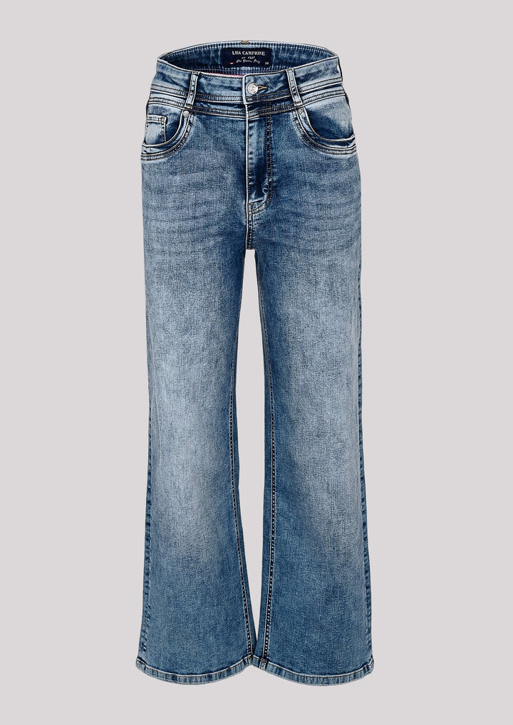 Pantalon en jean à jambe large