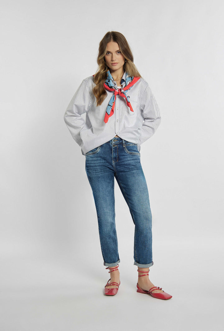 Skinny-Jeans in Marineblau