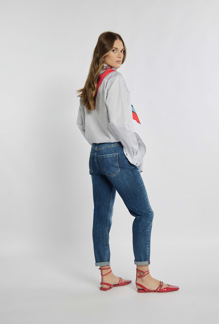 Skinny-Jeans in Marineblau