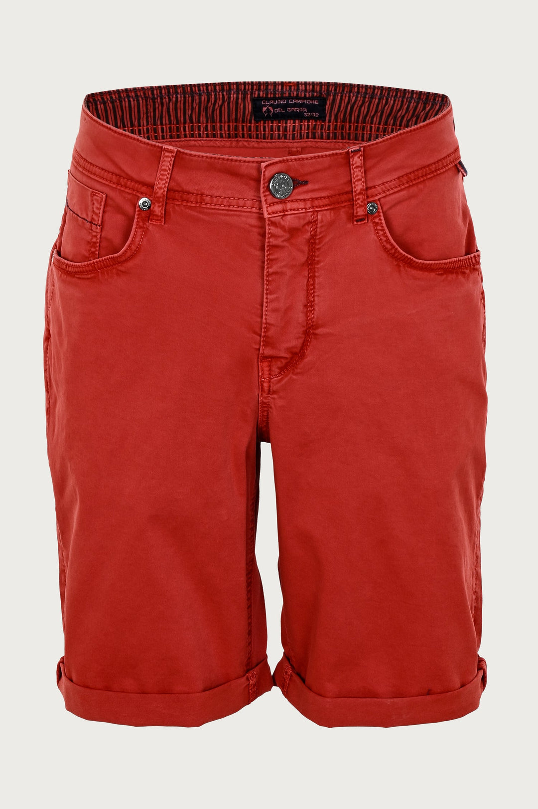 Rode bermudashorts met klassieke snit