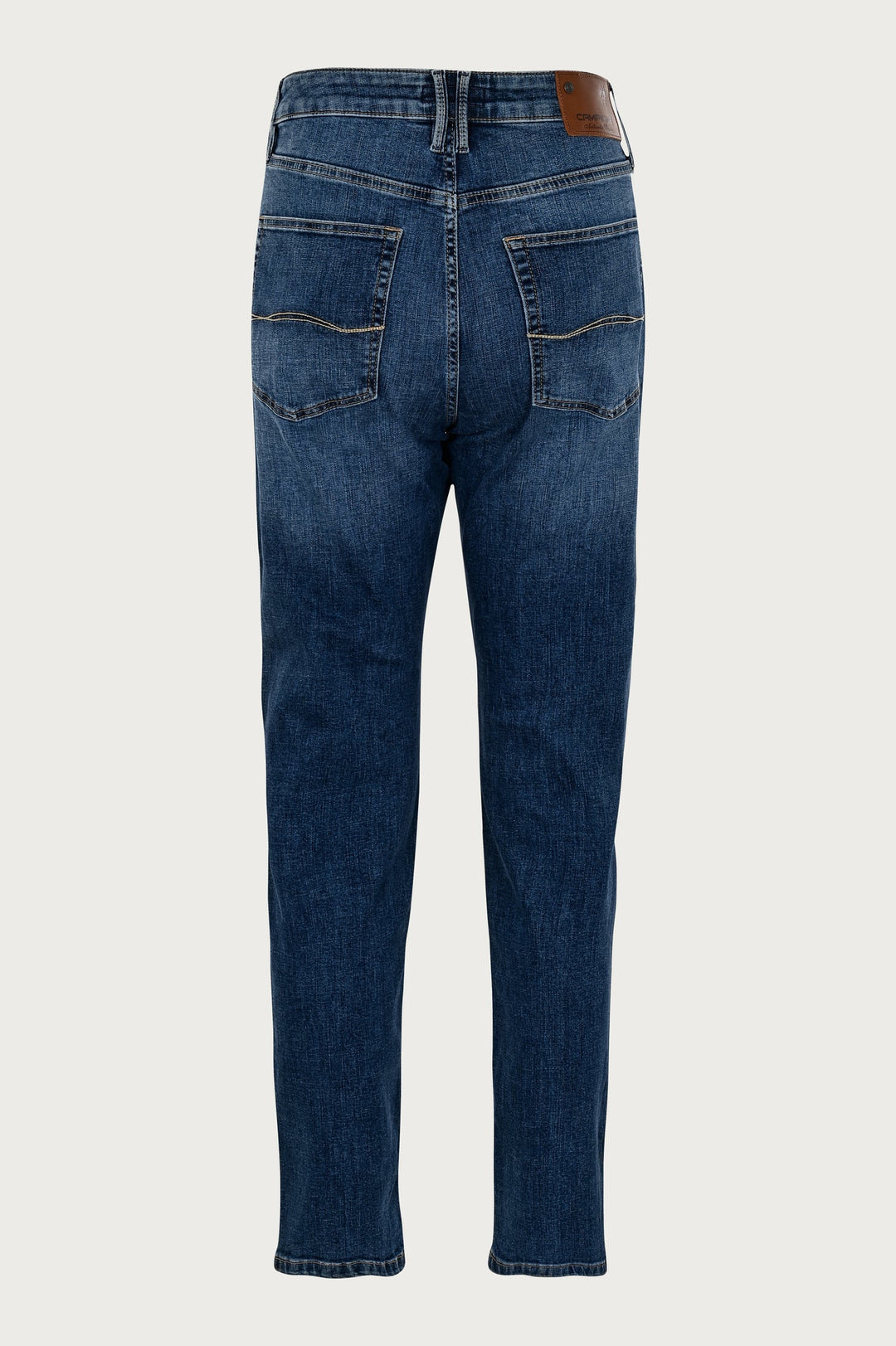 Classic men's jeans with side seams and tapered legs