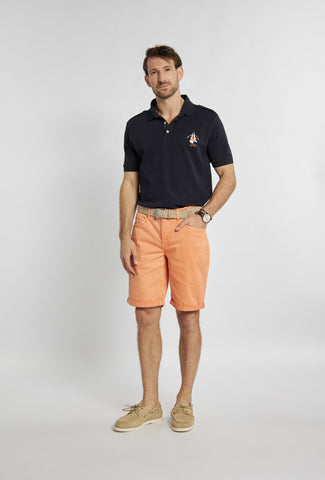 Shorts in een ongebruikelijke oranje kleur met zakdetails