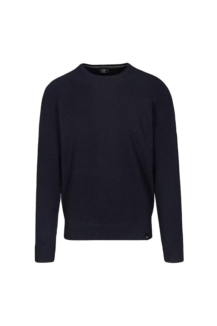 Classic Cashmere Jumper in Dark Navy