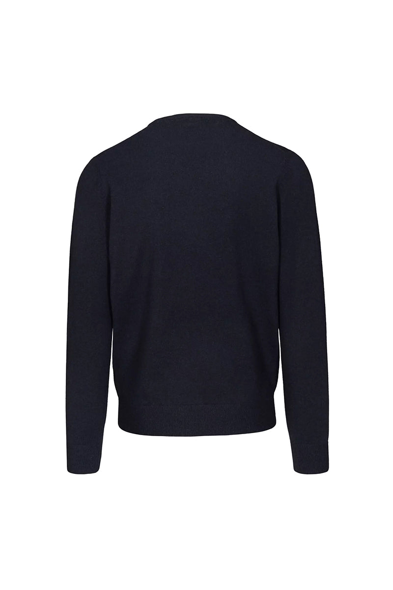 Classic Cashmere Jumper in Dark Navy