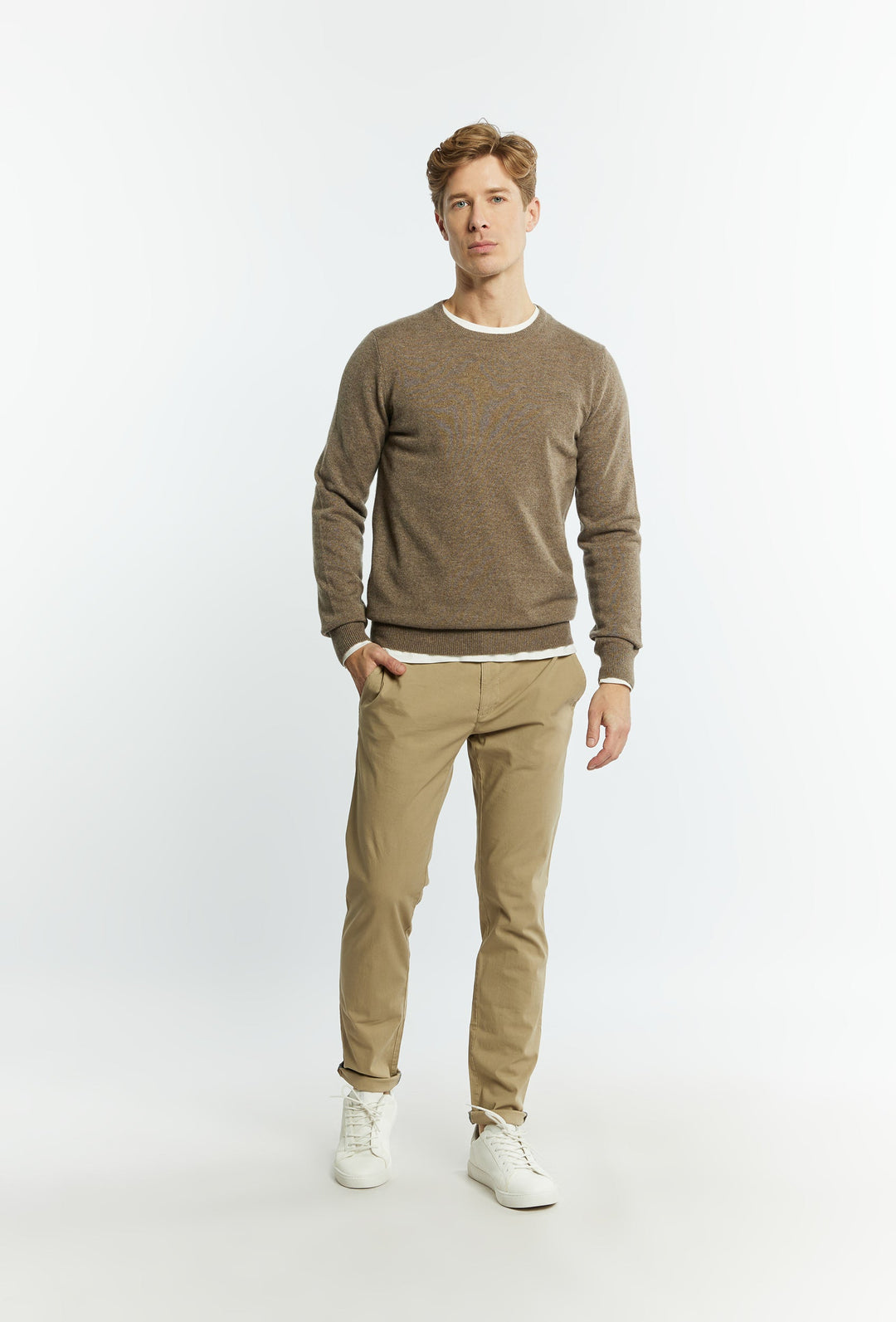 Kaschmirpullover in klassischer Form