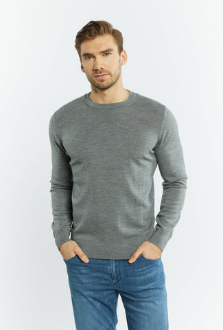 Merino Wool Jumper in Classic Style