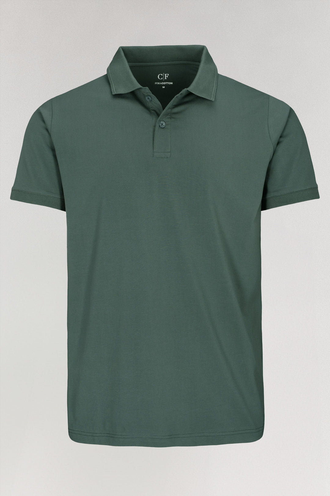 Minimalistisch poloshirt van pima katoen