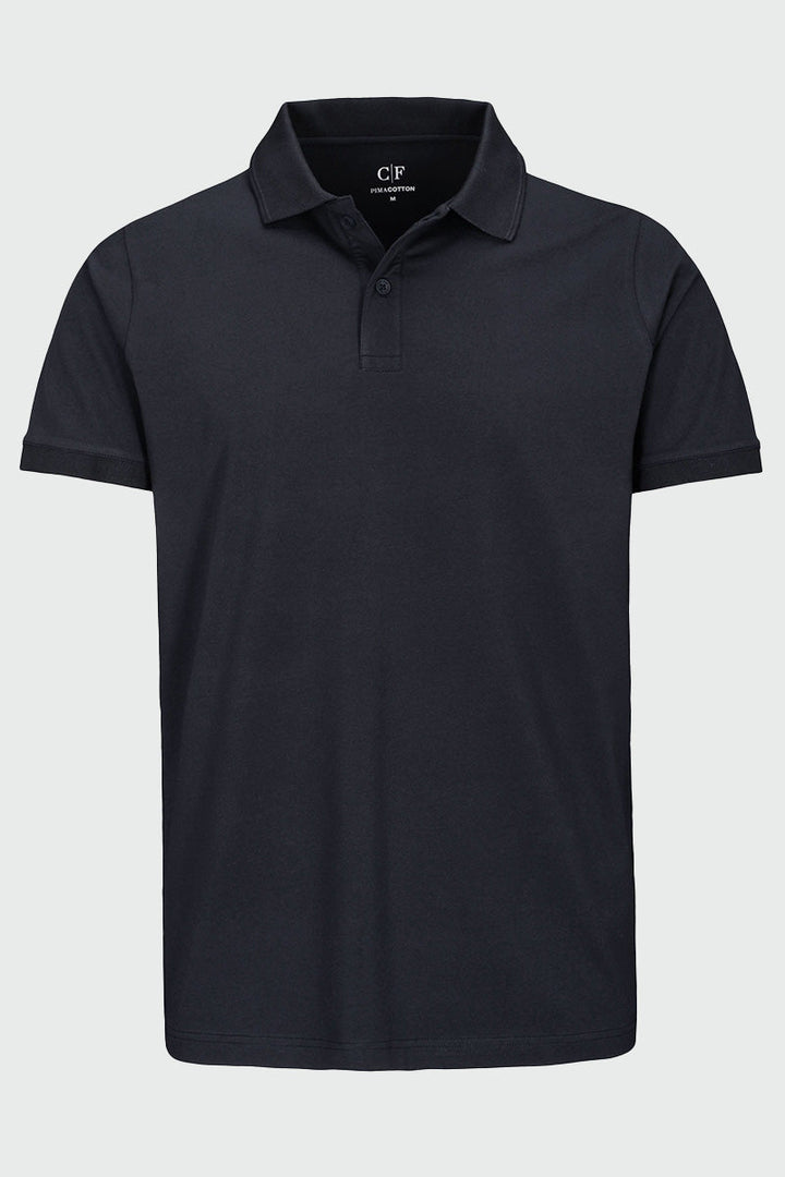 Zwarte effen polo