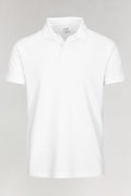 1/2 Cotton Polo Shirt in White