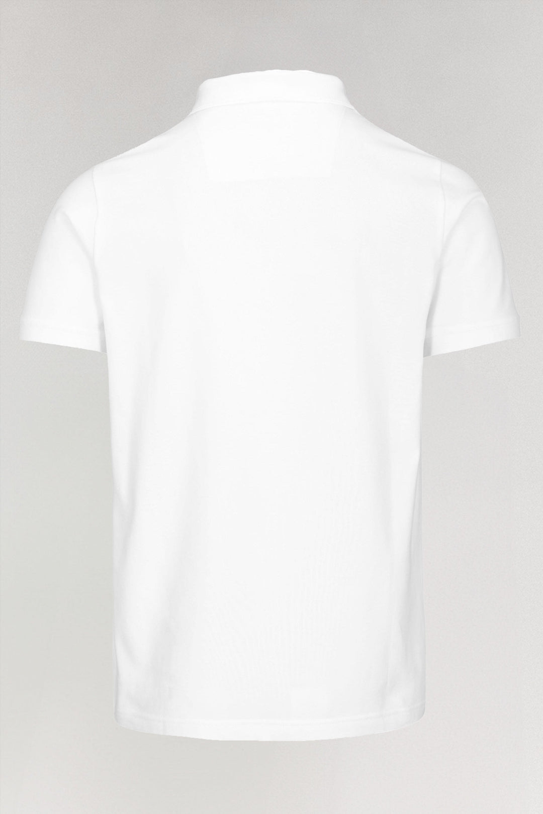 Polo 1/2 en coton blanc