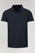 1/2 Baumwoll-Poloshirt in Navy