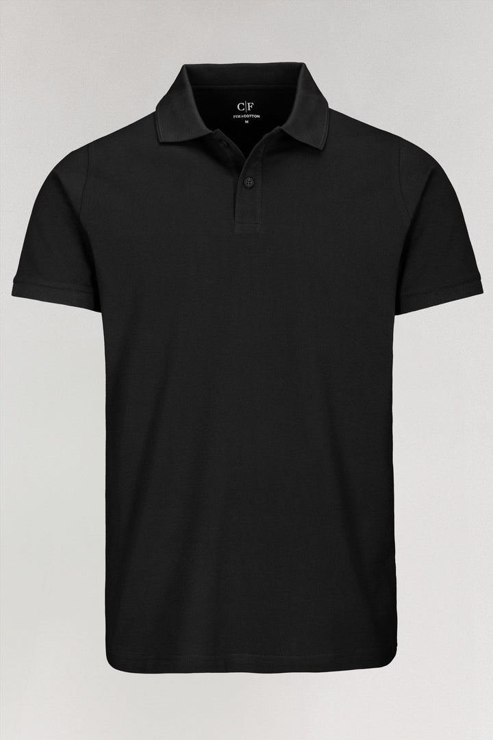Minimalistisch 1/2 piqué poloshirt