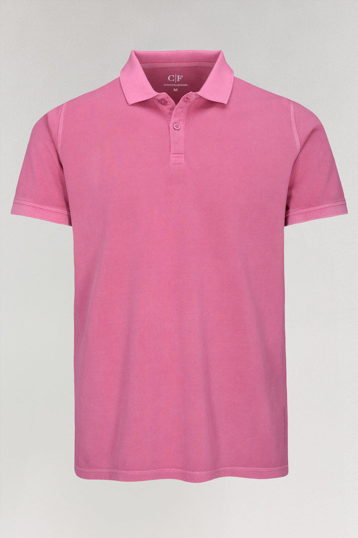 Minimalistisches Poloshirt aus 1/2-Piqué-Baumwolle