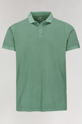 Poloshirt in Flaschengrün