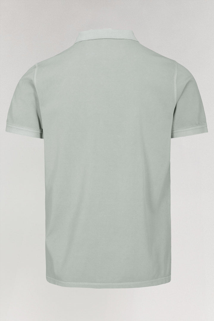Poloshirt 1/2 piqué minimalistisch grijs