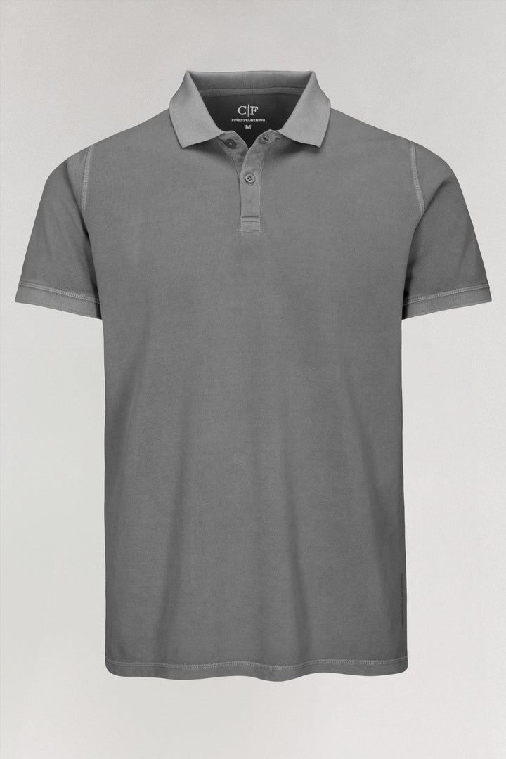 Klassiek grijs poloshirt