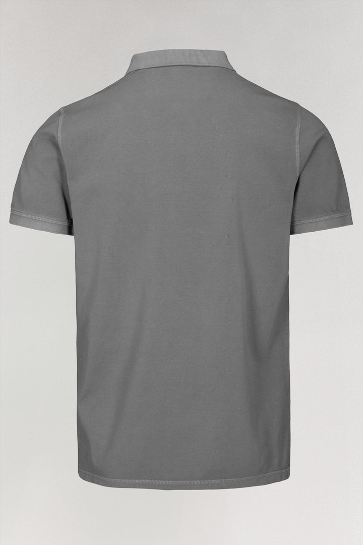 Klassiek grijs poloshirt