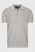 Poloshirt in Beige aus Baumwolle und Leinen