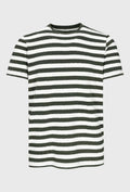 Classic Men's Green Striped T-Shirt