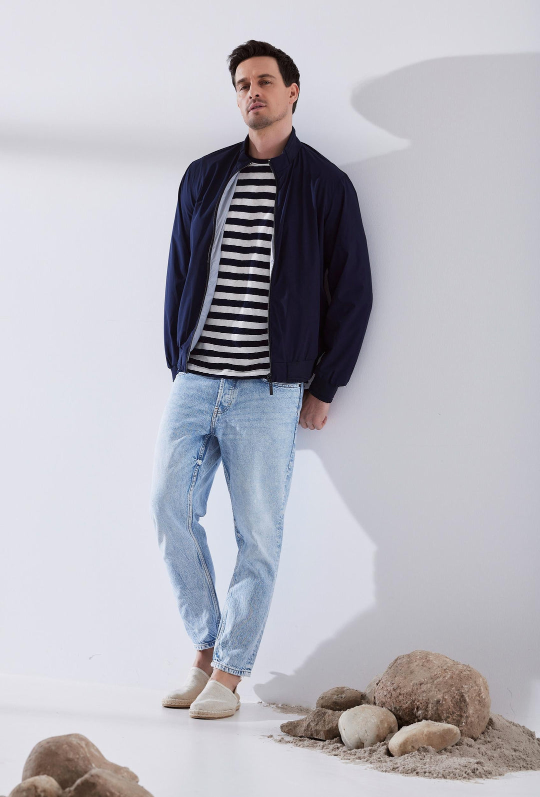 Classic Men's Navy Striped T-Shirt