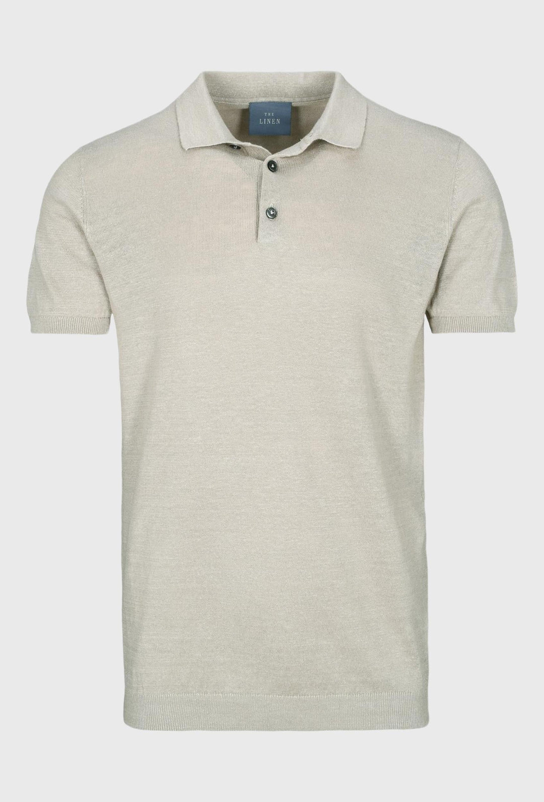 Polo Shirt in Beige Linen