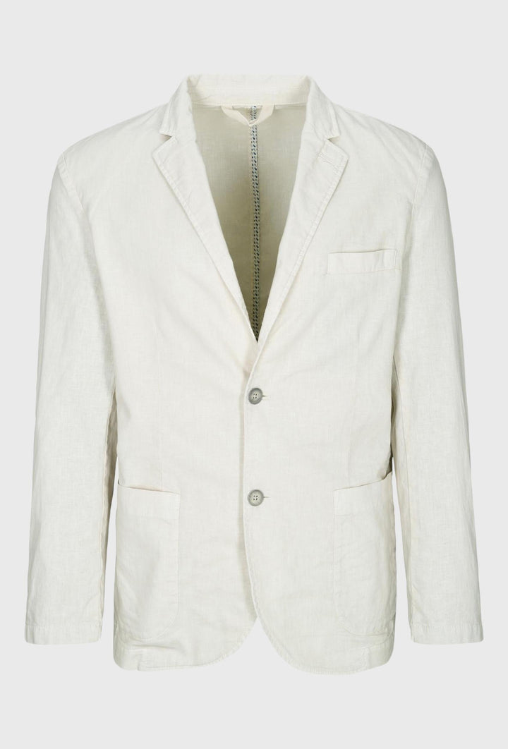 Linen and cotton jacket in ecru color