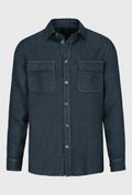 Classic Linen Shirt in Plain Navy