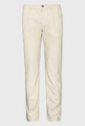 Beige Chinos in Linen and Cotton