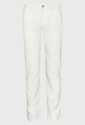 Ecru Chinos in Linen and Cotton