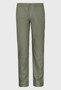 Linen and Cotton Chinos in Green