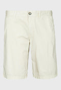 Bermudashorts aus Baumwolle in Ecru