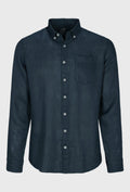 Linen Shirt in Navy