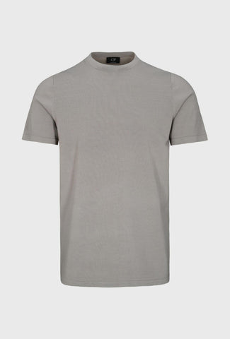 Grey Plain Men's T-shirt in Luxury Knit