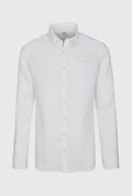 Commander White Long-Sleeve Shirt