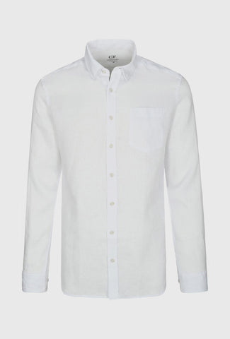 Commander White Long-Sleeve Shirt