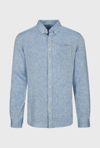 Linen Shirt in Light Sky Blue