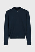 Commander Dunkelblauer Cardigan mit Reißverschluss