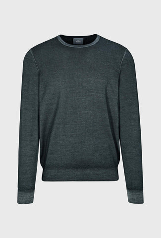 Graphite Smooth-Knit Crew-Neck Jumper