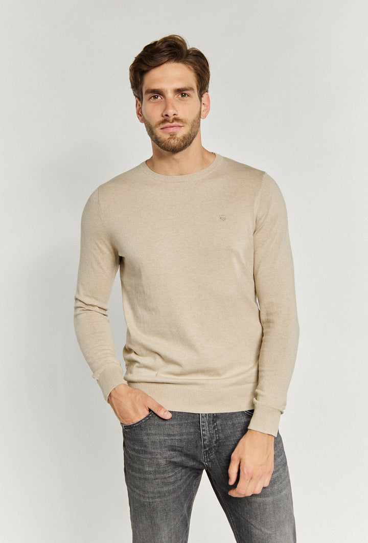 Jumper with Ribbed Trims