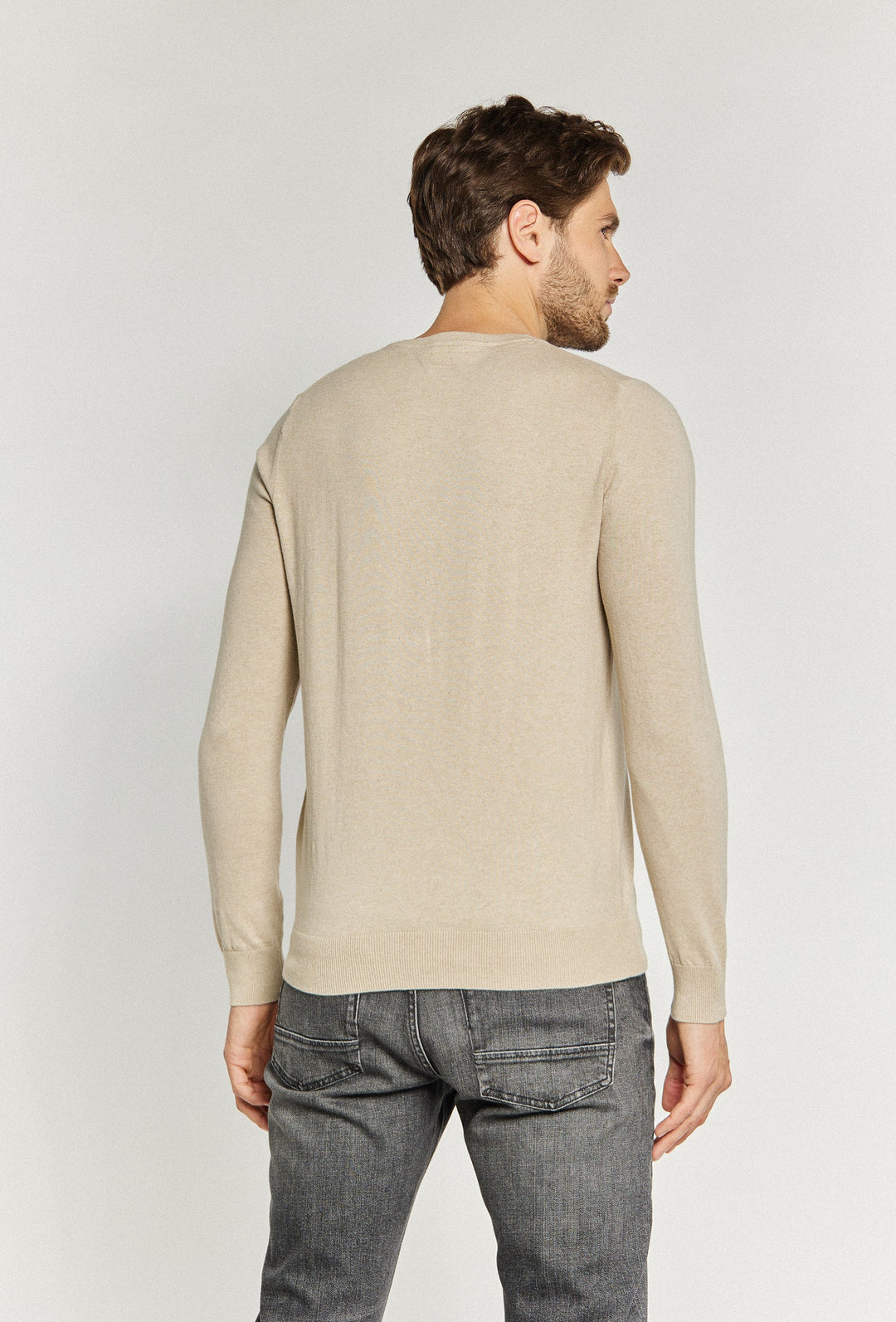 Jumper with Ribbed Trims