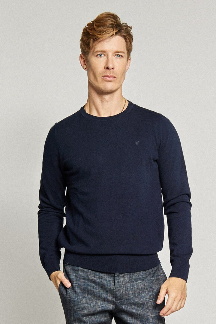 Jumper with Ribbed Trims