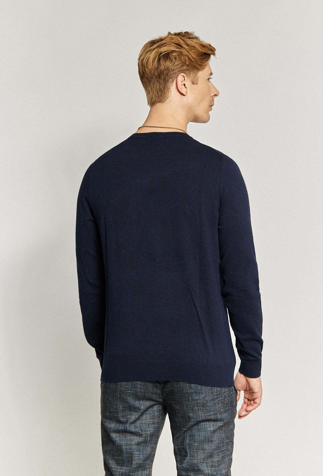 Jumper with Ribbed Trims