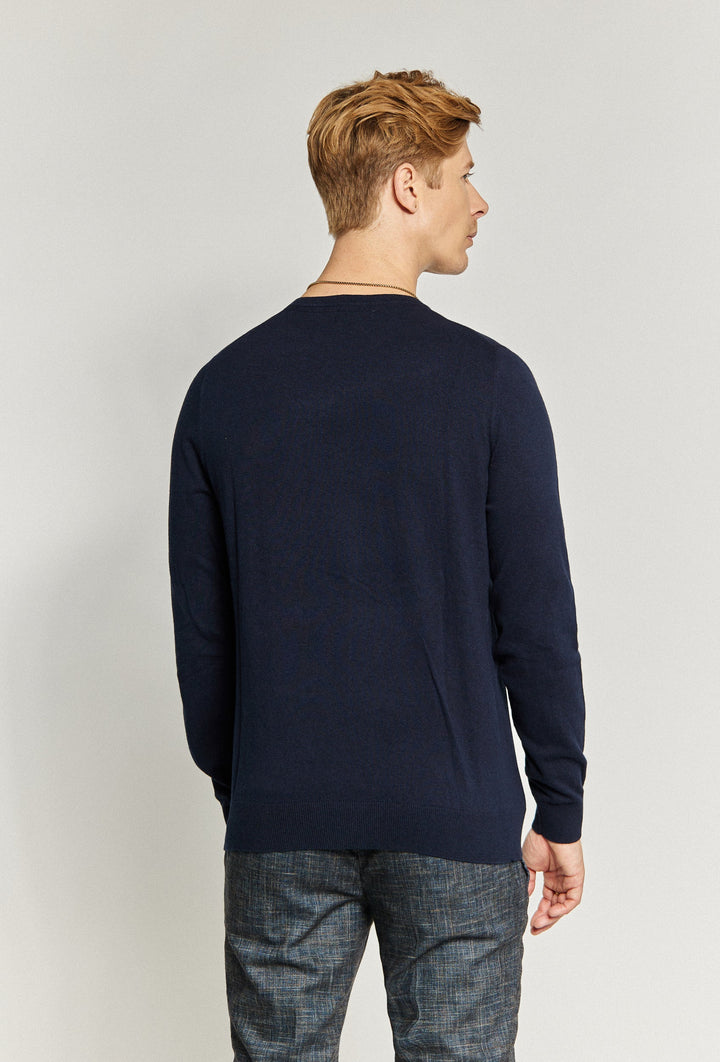 Jumper with Ribbed Trims