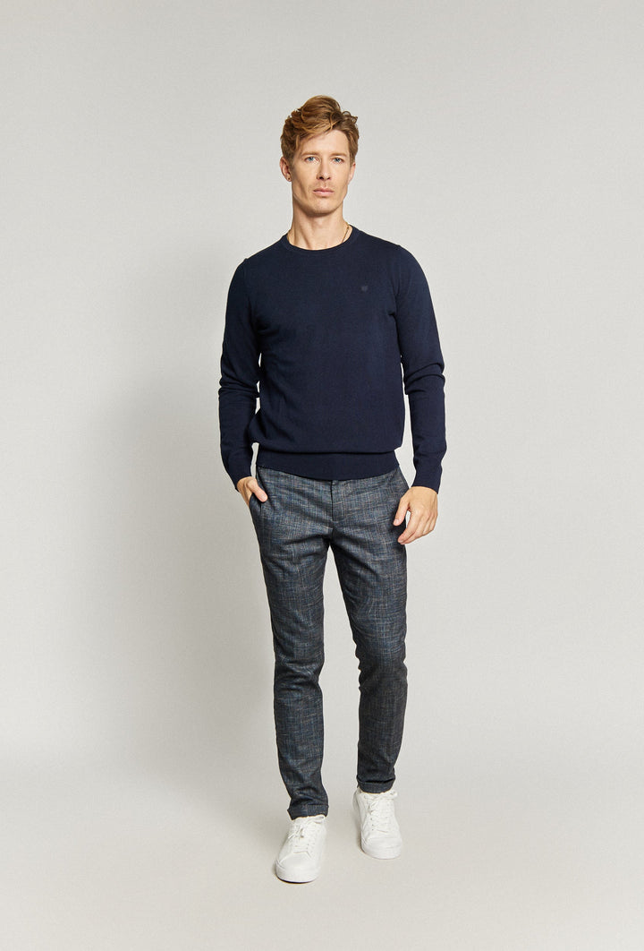 Jumper with Ribbed Trims