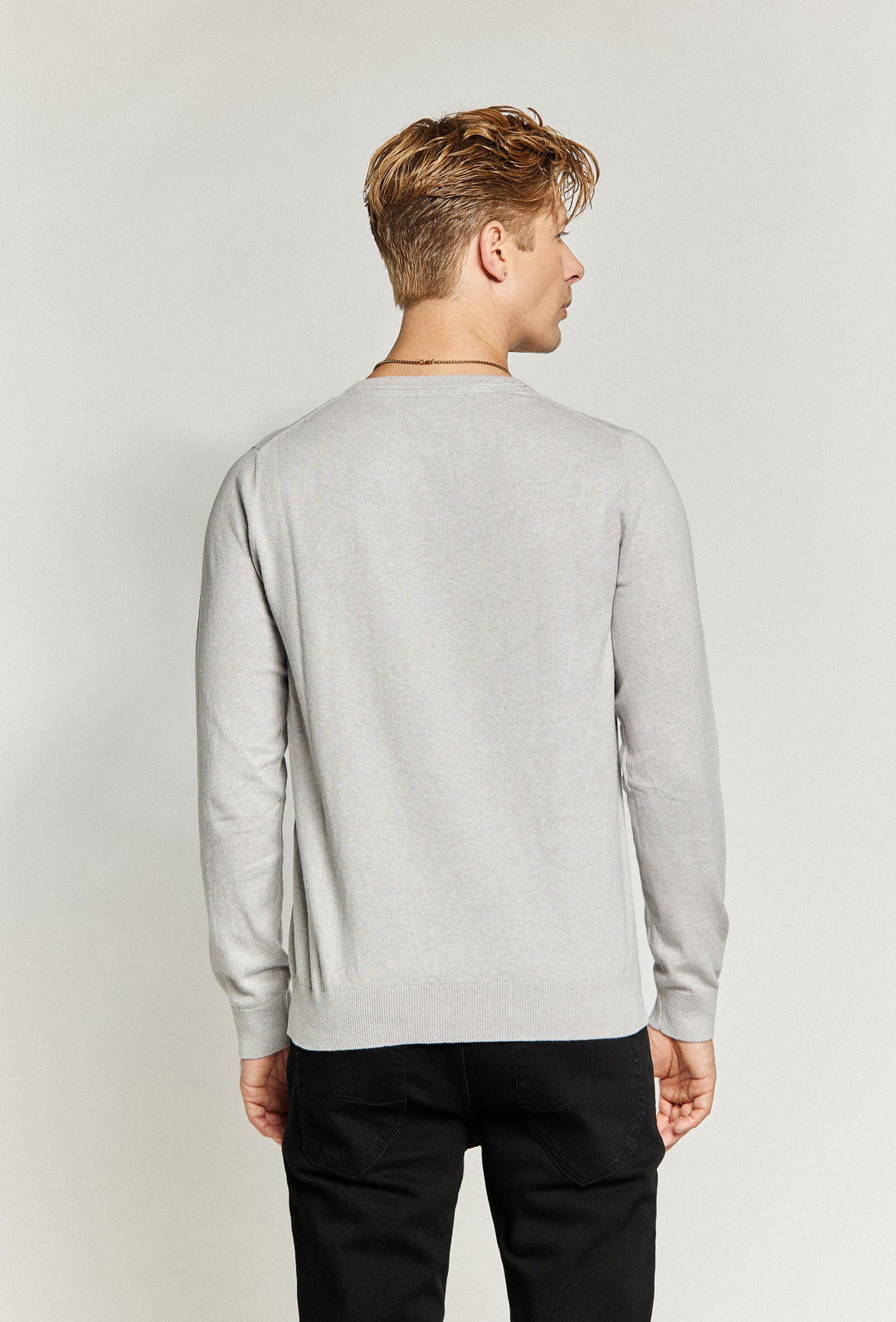 Jumper with Ribbed Trims